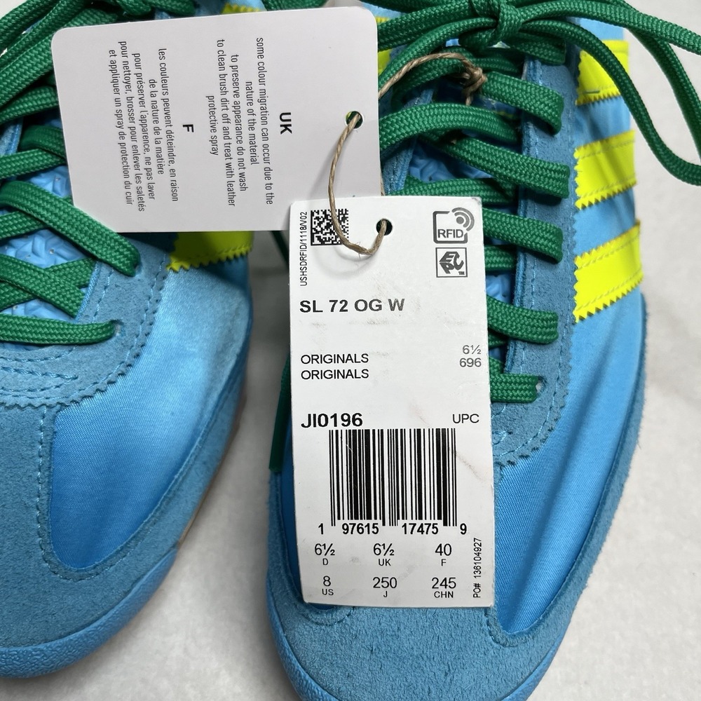 NEW Adidas Women's SL 72 OG W Sky Rush Yellow Sneakers 8 - Picture 2 of 10